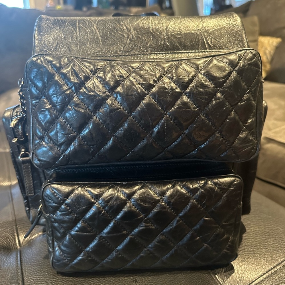Black Chanel Backpack